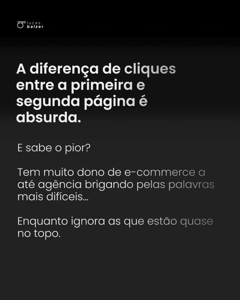 dica de tráfego orgânico para o Google