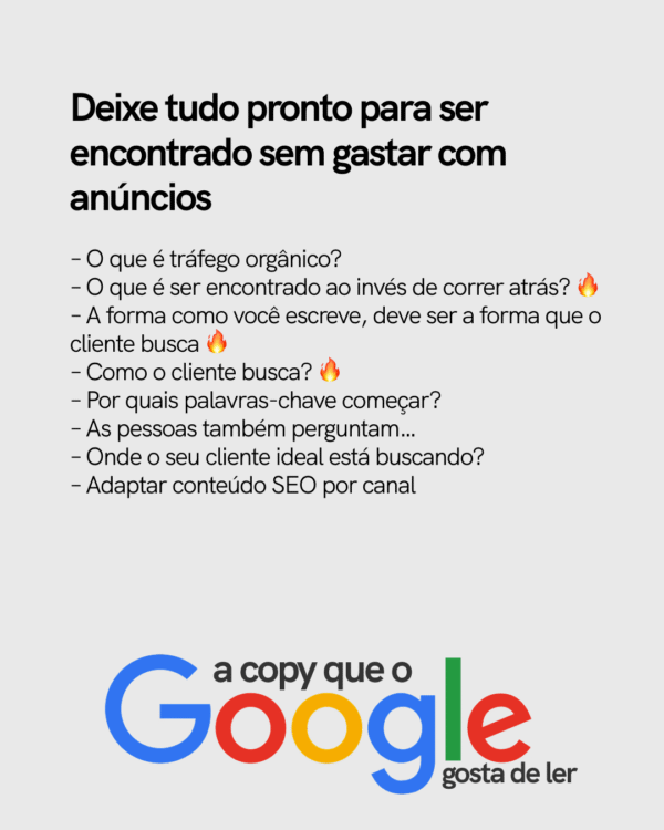 Curso completo de SEO - A Copy que o Google gosta de ler - Imagem 4