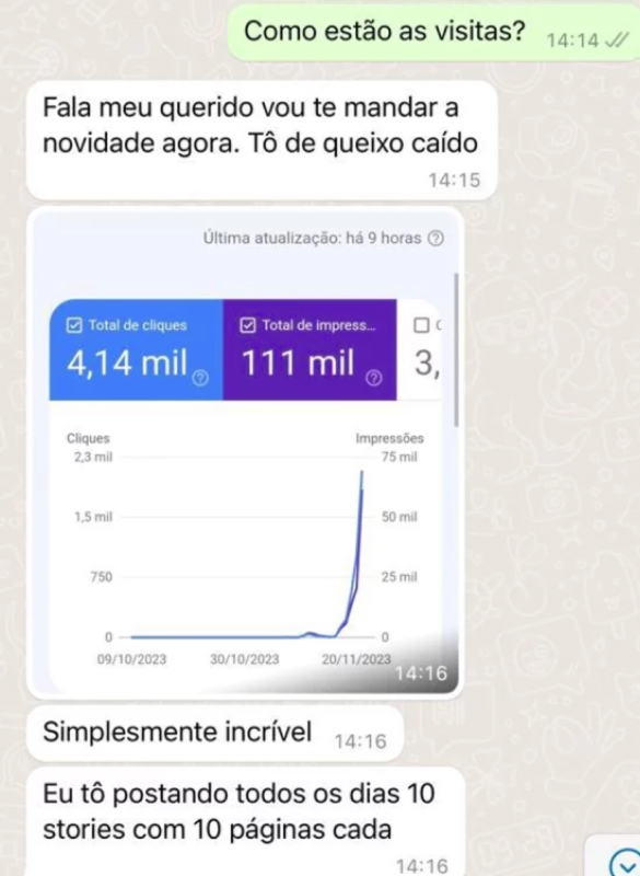 web stories google resultados